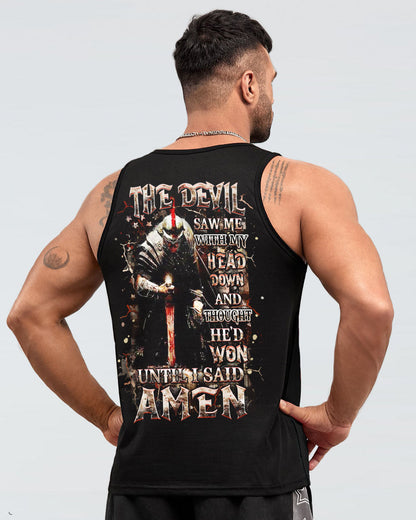 The Devil Saw Me With My Head Down Warrior Men's All Over Print Shirt - Yhhn1403253