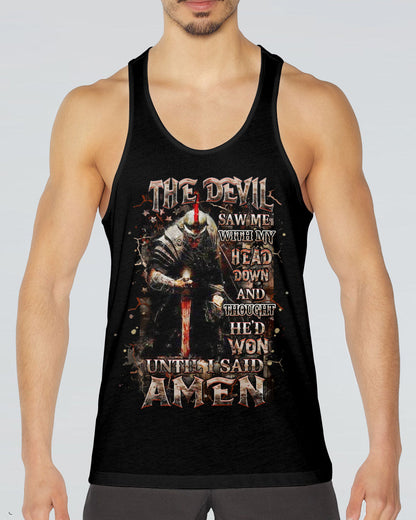 The Devil Saw Me With My Head Down Warrior Men's All Over Print Shirt - Yhhn1403253