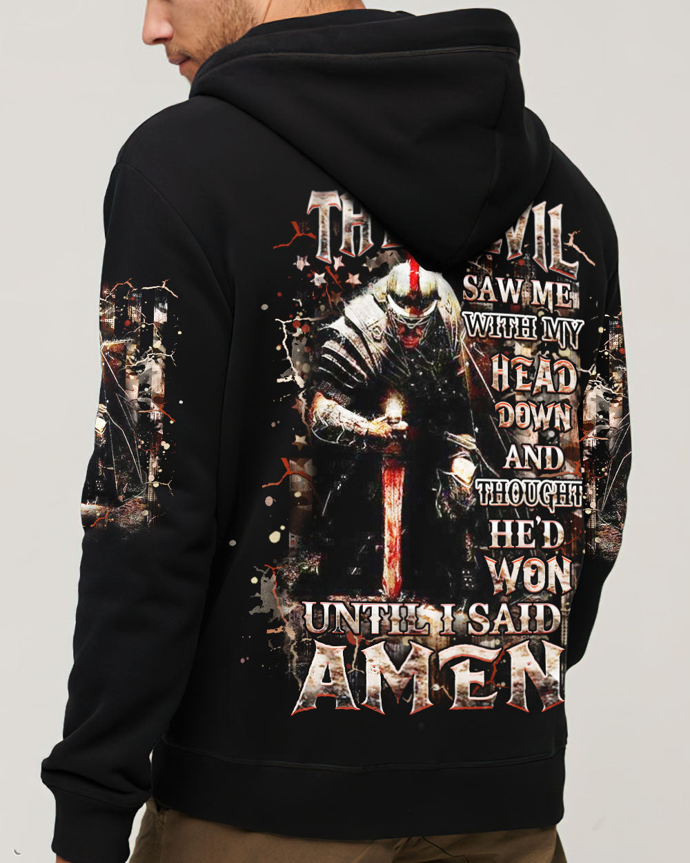 The Devil Saw Me With My Head Down Warrior Men's All Over Print Shirt - Yhhn1403253