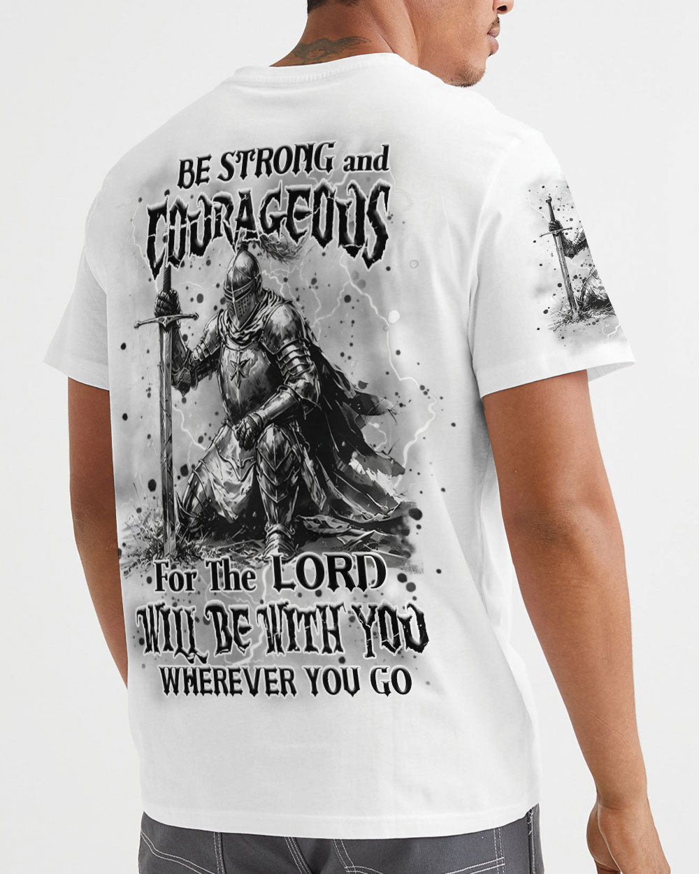 Be Strong And Courageous Men's All Over Print Shirt - Yhhn1703254