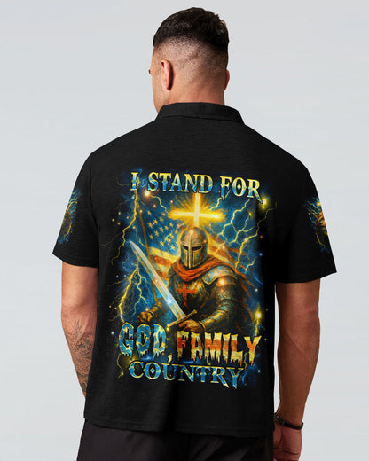 I Stand For God Family Country Men's All Over Print Shirt - Yhhn1704254