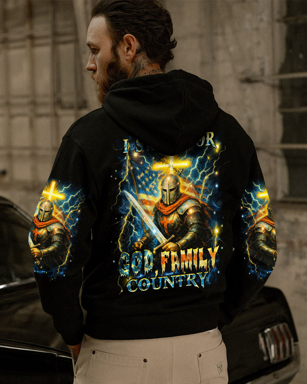 I Stand For God Family Country Men's All Over Print Shirt - Yhhn1704254