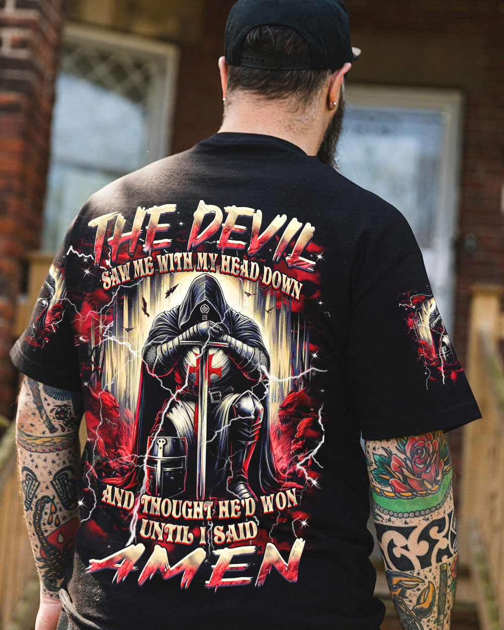 The Devil Saw Me With My Head Down Men's All Over Print Shirt - Yhhn2003254