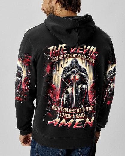 The Devil Saw Me With My Head Down Men's All Over Print Shirt - Yhhn2003254