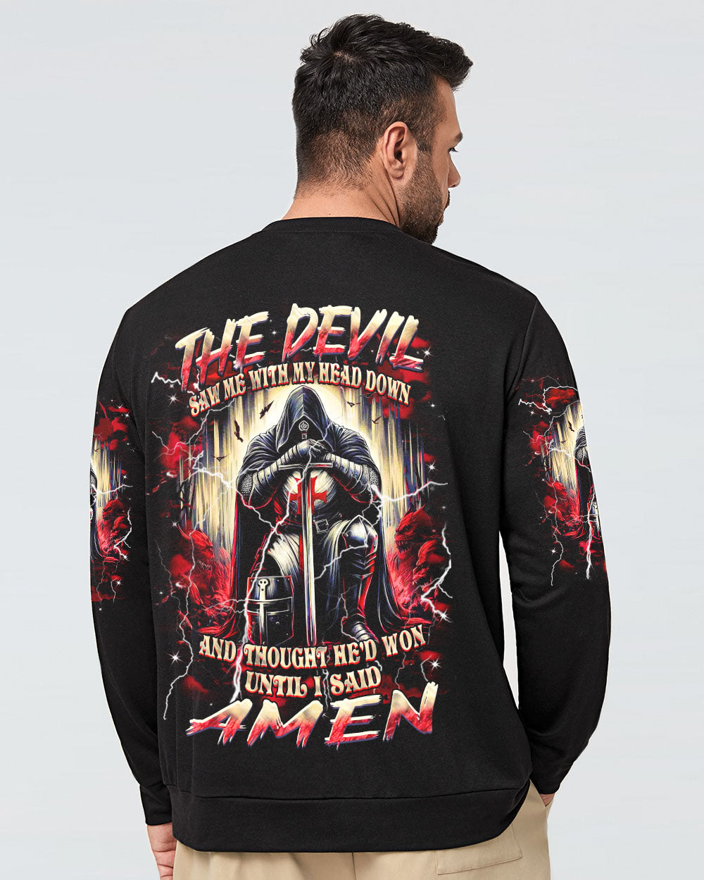 The Devil Saw Me With My Head Down Men's All Over Print Shirt - Yhhn2003254