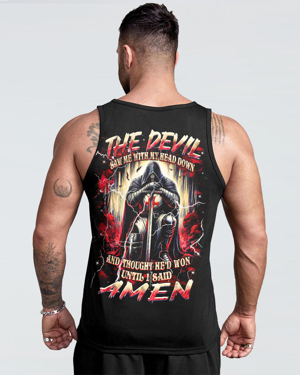 The Devil Saw Me With My Head Down Men's All Over Print Shirt - Yhhn2003254