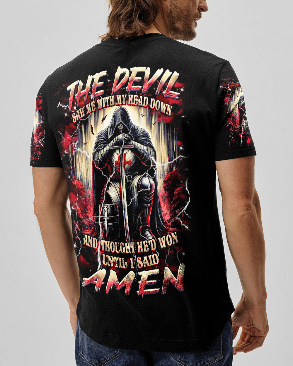 The Devil Saw Me With My Head Down Men's All Over Print Shirt - Yhhn2003254