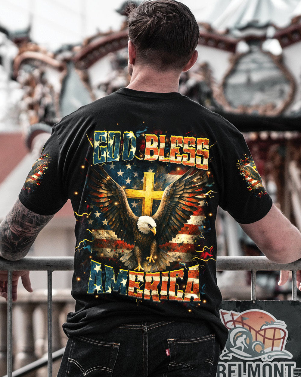 God Bless America Men's All Over Print Shirt - Yhhn2205252