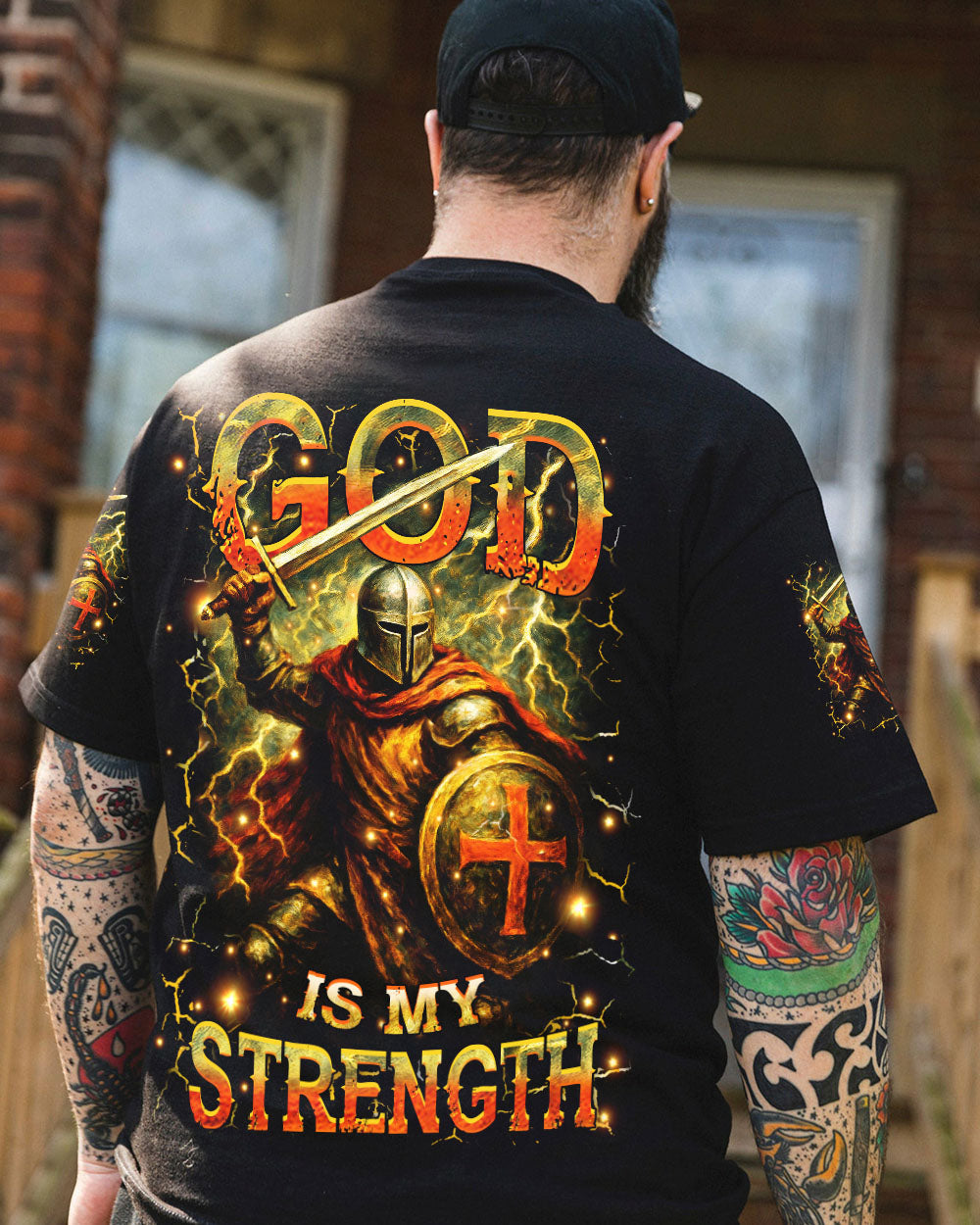 God Is My Strength Men's All Over Print Shirt - Yhhn2304253