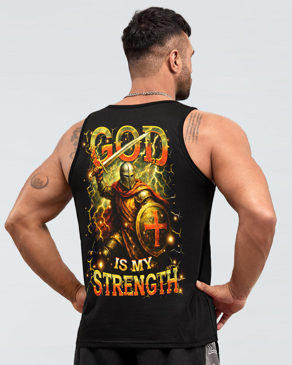 God Is My Strength Men's All Over Print Shirt - Yhhn2304253