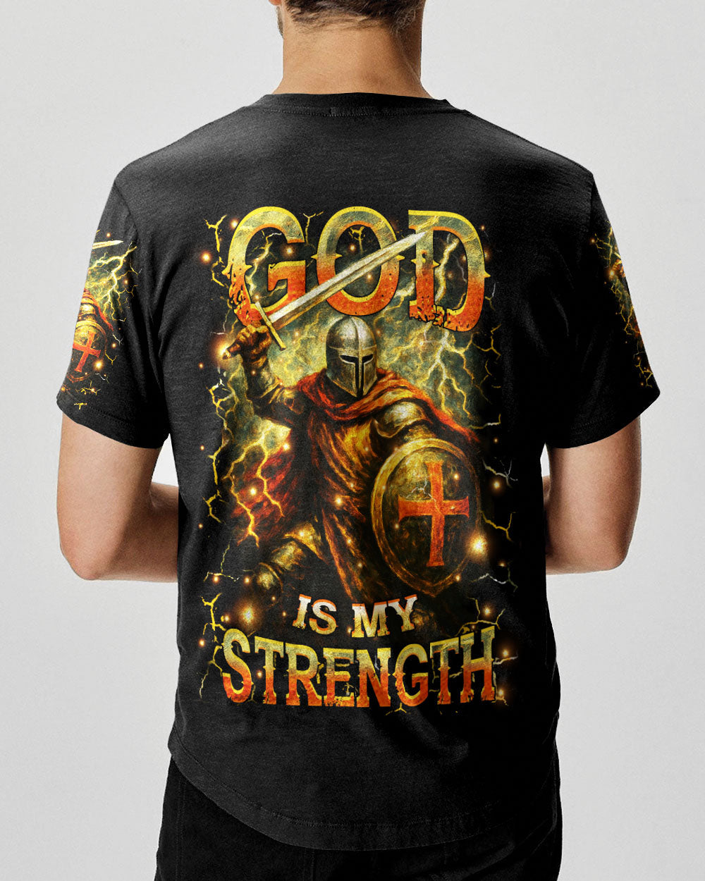 God Is My Strength Men's All Over Print Shirt - Yhhn2304253