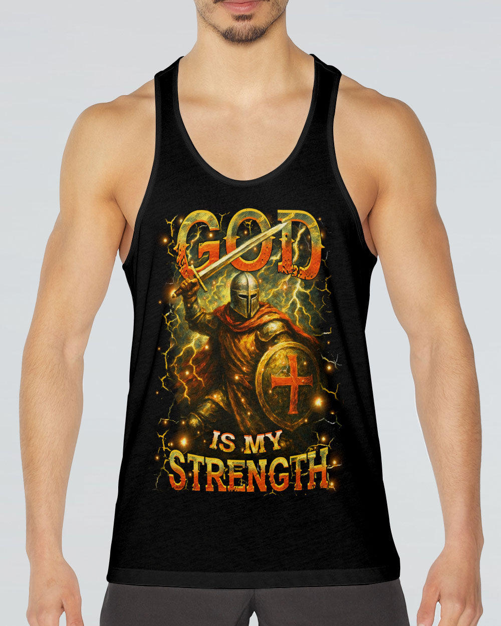 God Is My Strength Men's All Over Print Shirt - Yhhn2304253