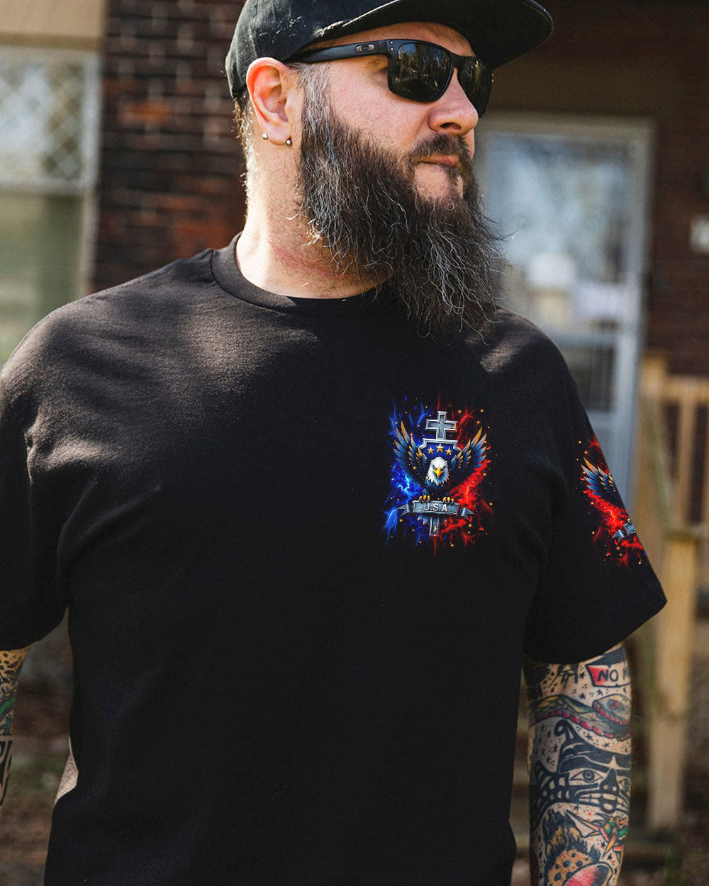 One Nation Under God Warrior Men's All Over Print Shirt - Yhhn2305251