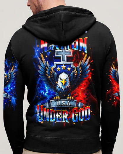 One Nation Under God Warrior Men's All Over Print Shirt - Yhhn2305251