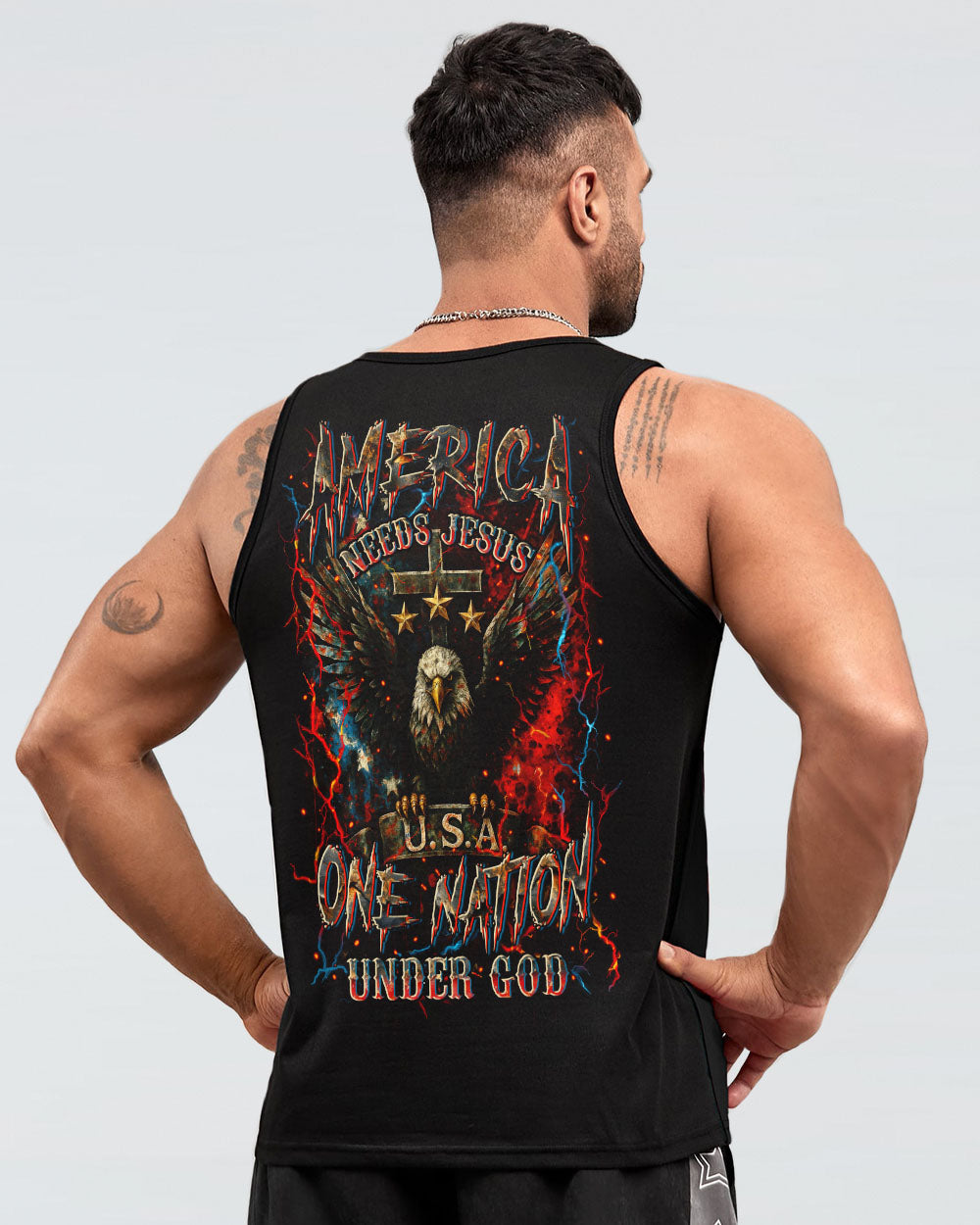 America Needs Jesus Men's All Over Print Shirt - Yhln2306252