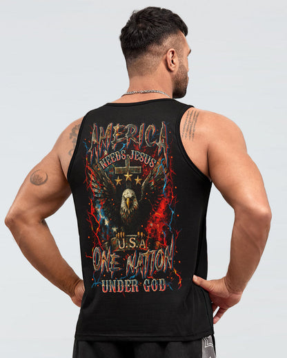 America Needs Jesus Men's All Over Print Shirt - Yhln2306252