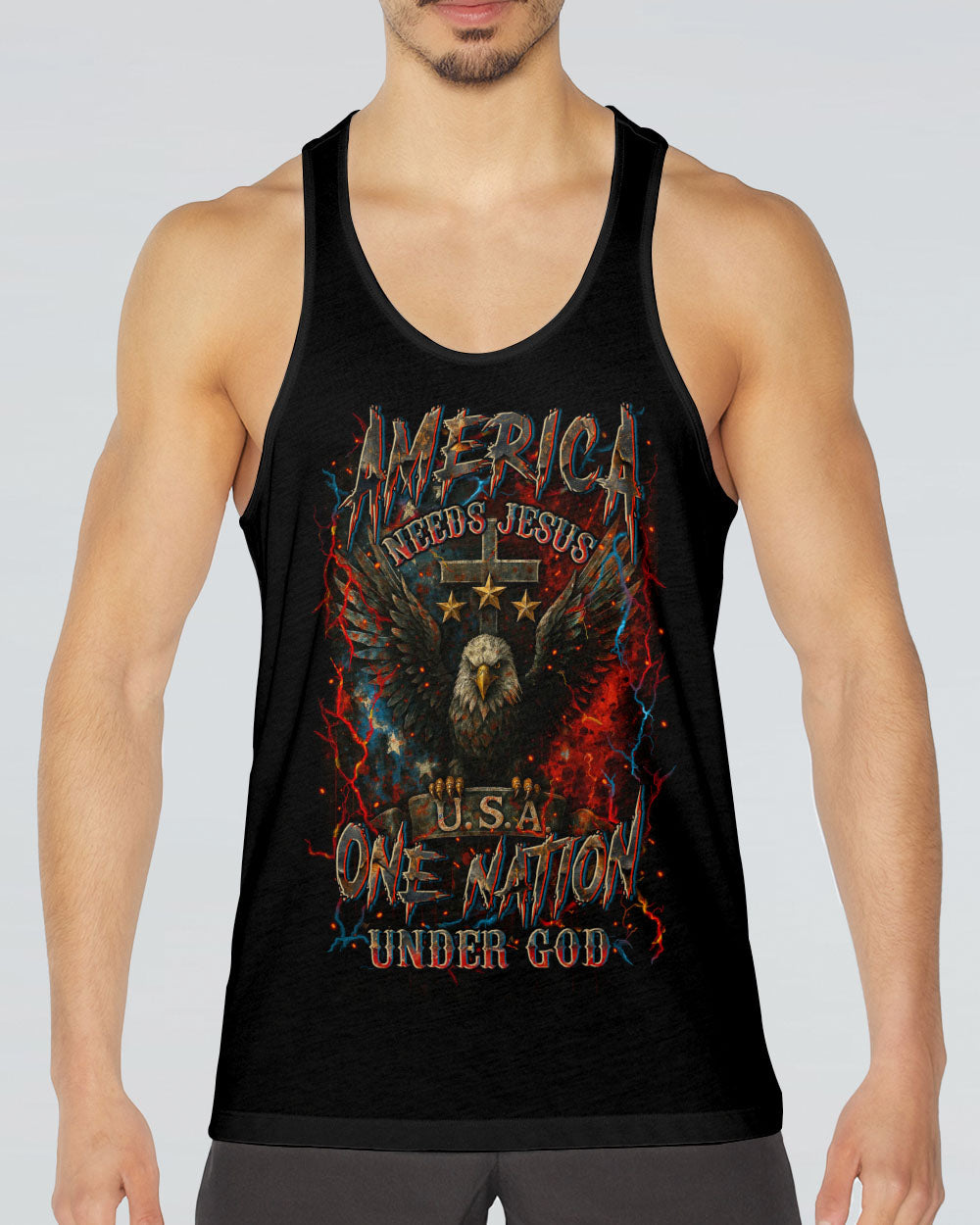 America Needs Jesus Men's All Over Print Shirt - Yhln2306252
