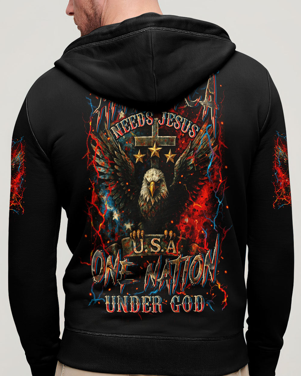 America Needs Jesus Men's All Over Print Shirt - Yhln2306252