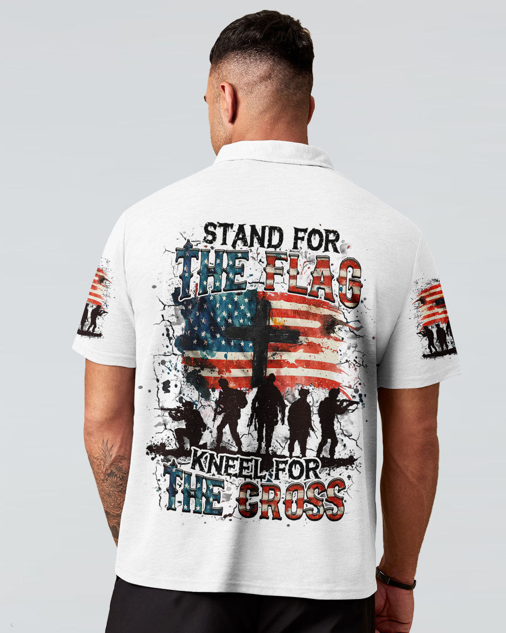 Stand For The Flag Kneel For The Cross Men's All Over Print Shirt - Yhhn2606251