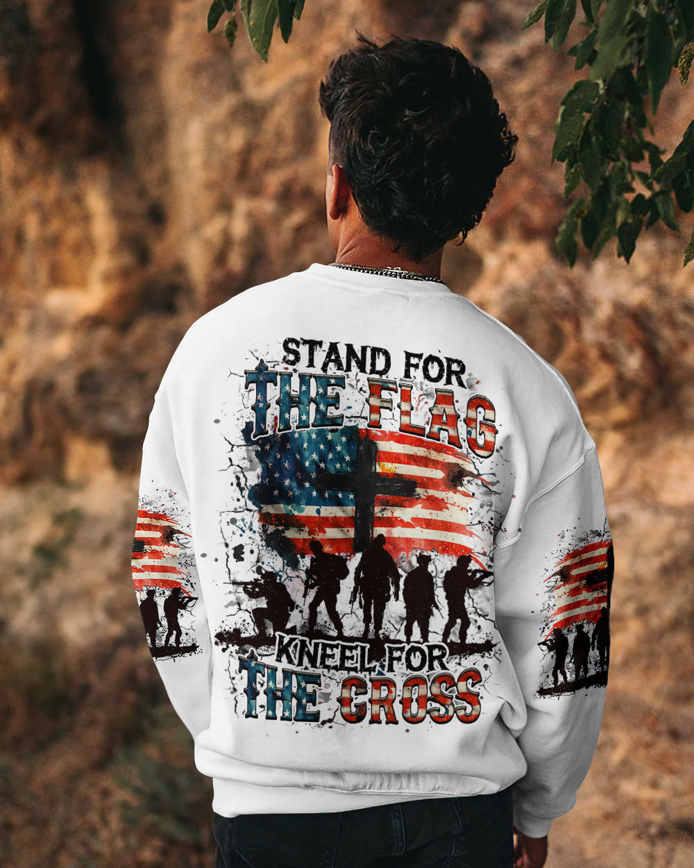 Stand For The Flag Kneel For The Cross Men's All Over Print Shirt - Yhhn2606251