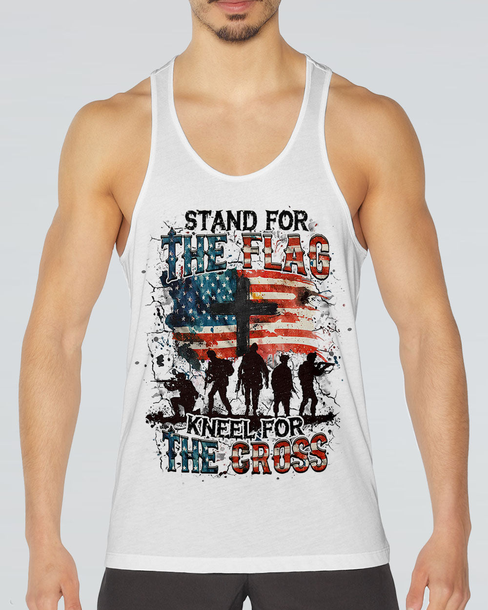 Stand For The Flag Kneel For The Cross Men's All Over Print Shirt - Yhhn2606251