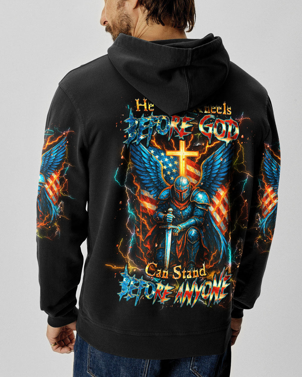 He Who Kneels Before God Warrior Men's All Over Print Shirt - Yhhn2706253