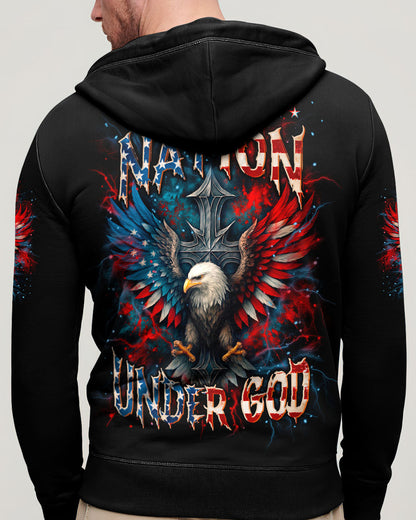 One Nation Under God Warrior Men's All Over Print Shirt - Yhln1006252