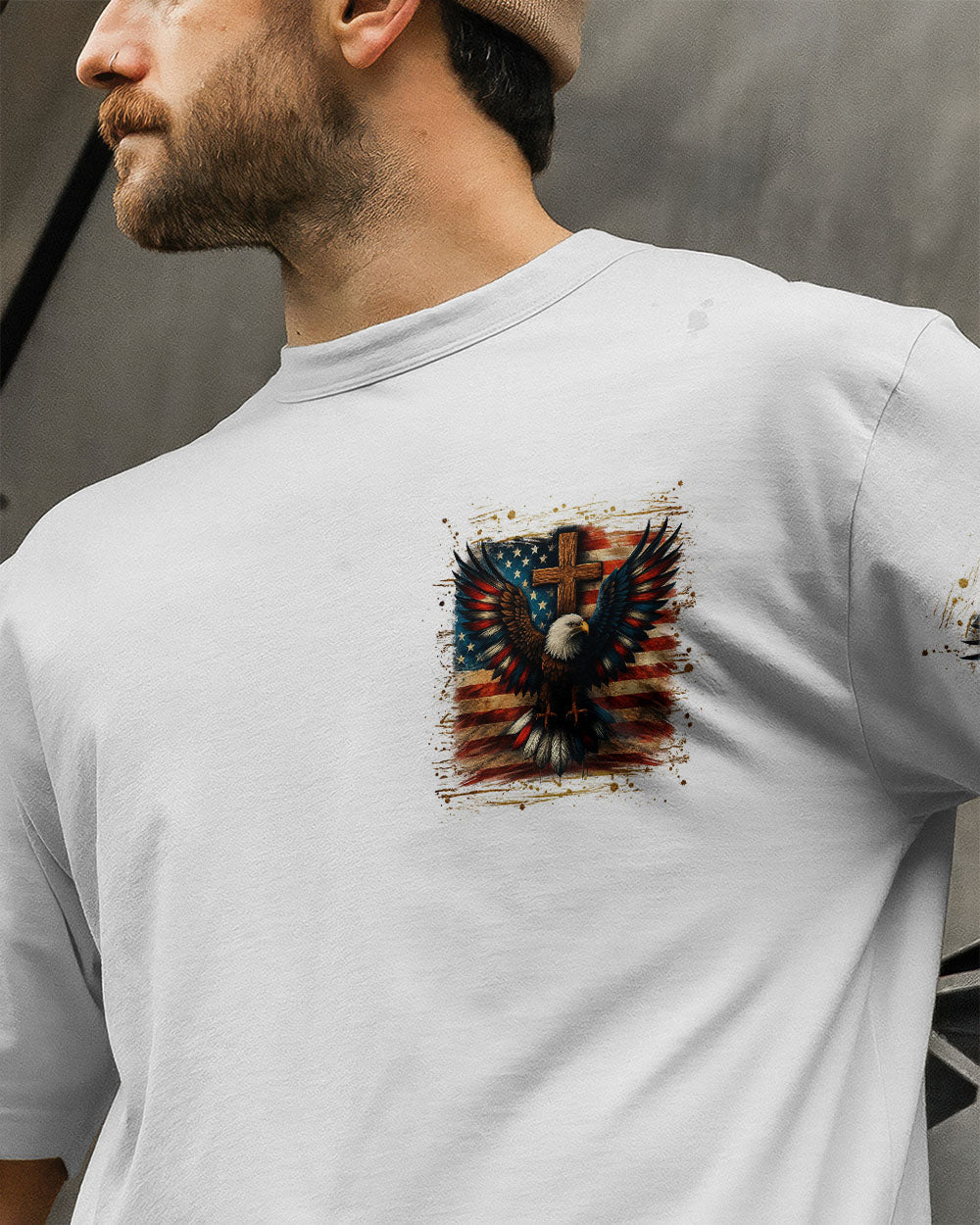 One Nation Under God Eagle Men's All Over Print Shirt - Yhln1106252