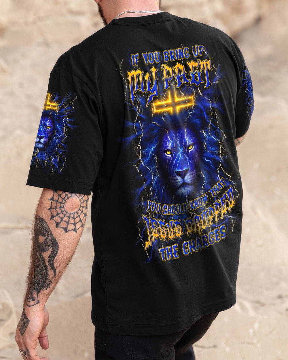 Jesus Dropped The Charges Lion Men's All Over Print Shirt - Yhln1606252
