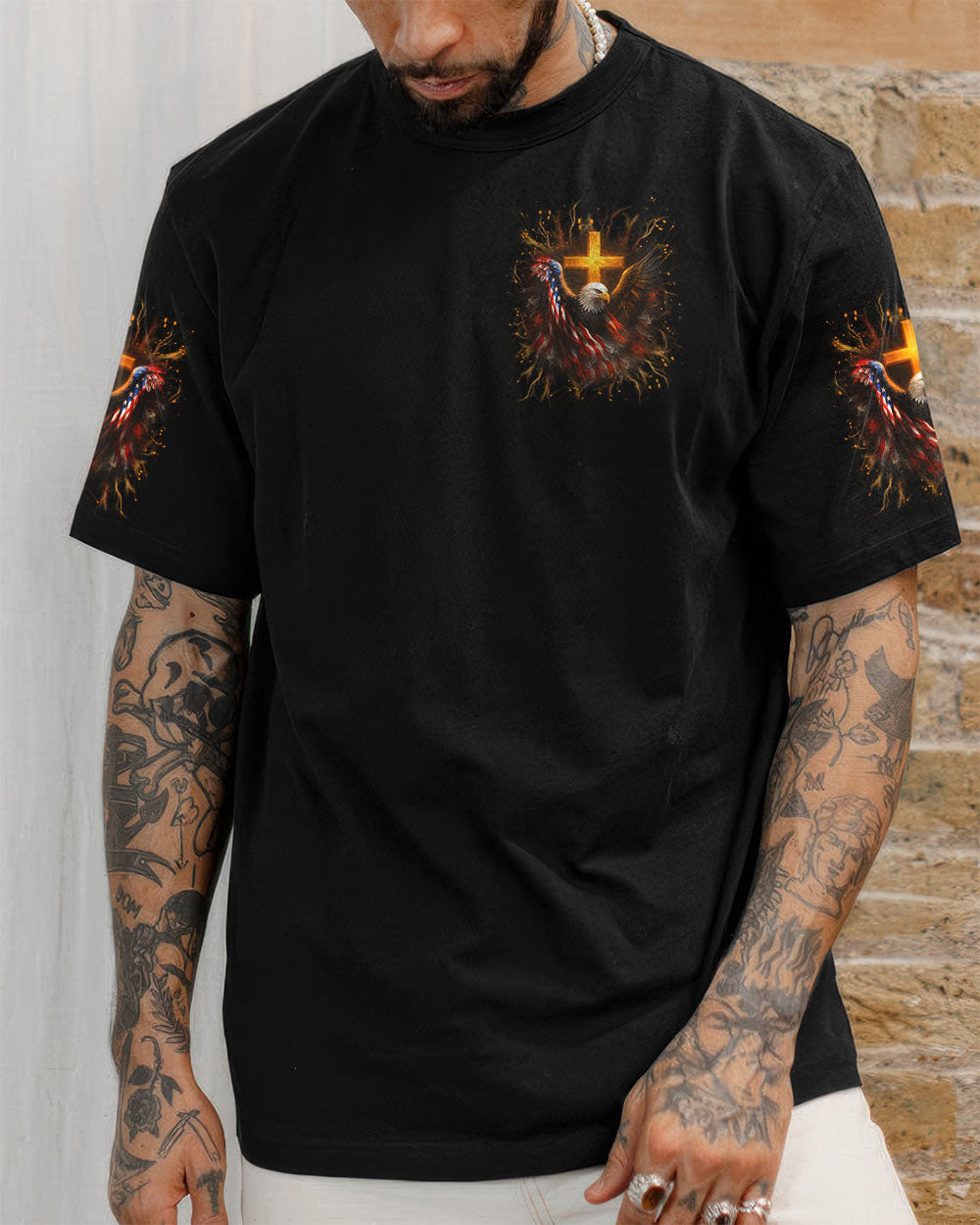 One Nation Under God Men's All Over Print Shirt - Yhln1906254