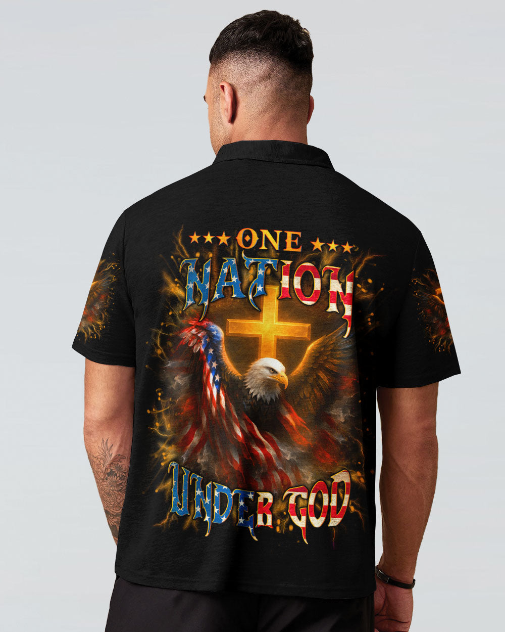 One Nation Under God Men's All Over Print Shirt - Yhln1906254