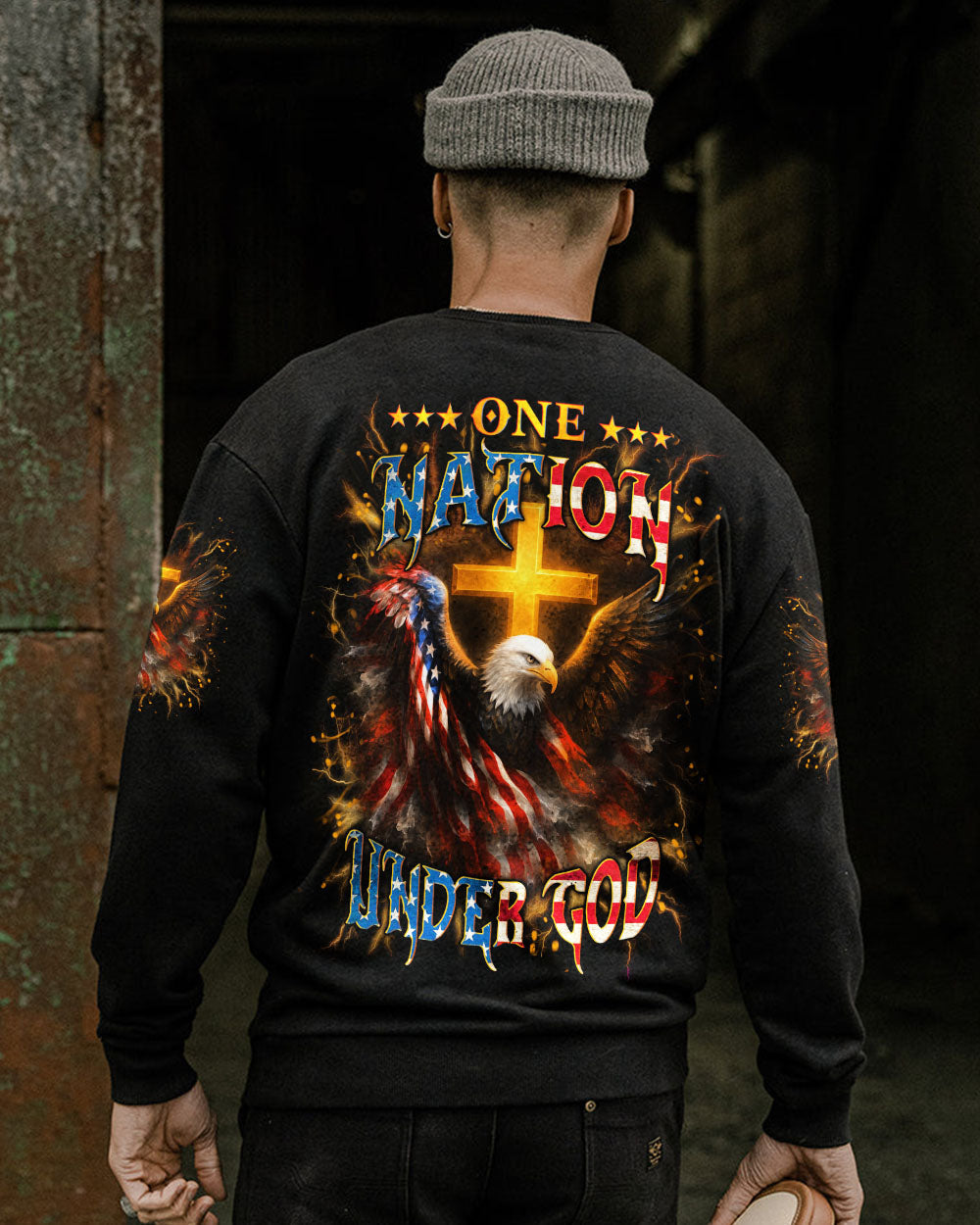 One Nation Under God Men's All Over Print Shirt - Yhln1906254