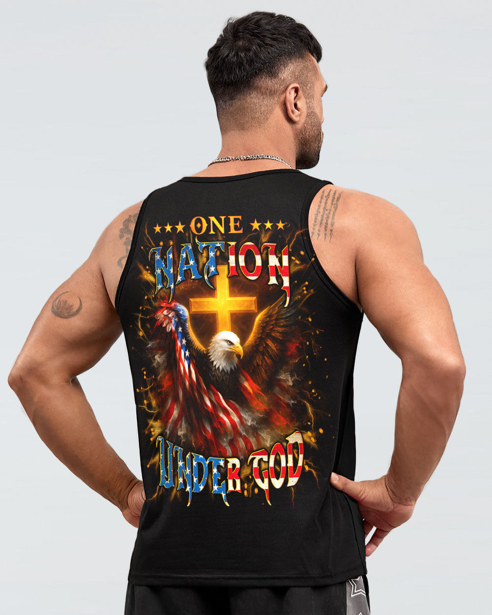 One Nation Under God Men's All Over Print Shirt - Yhln1906254