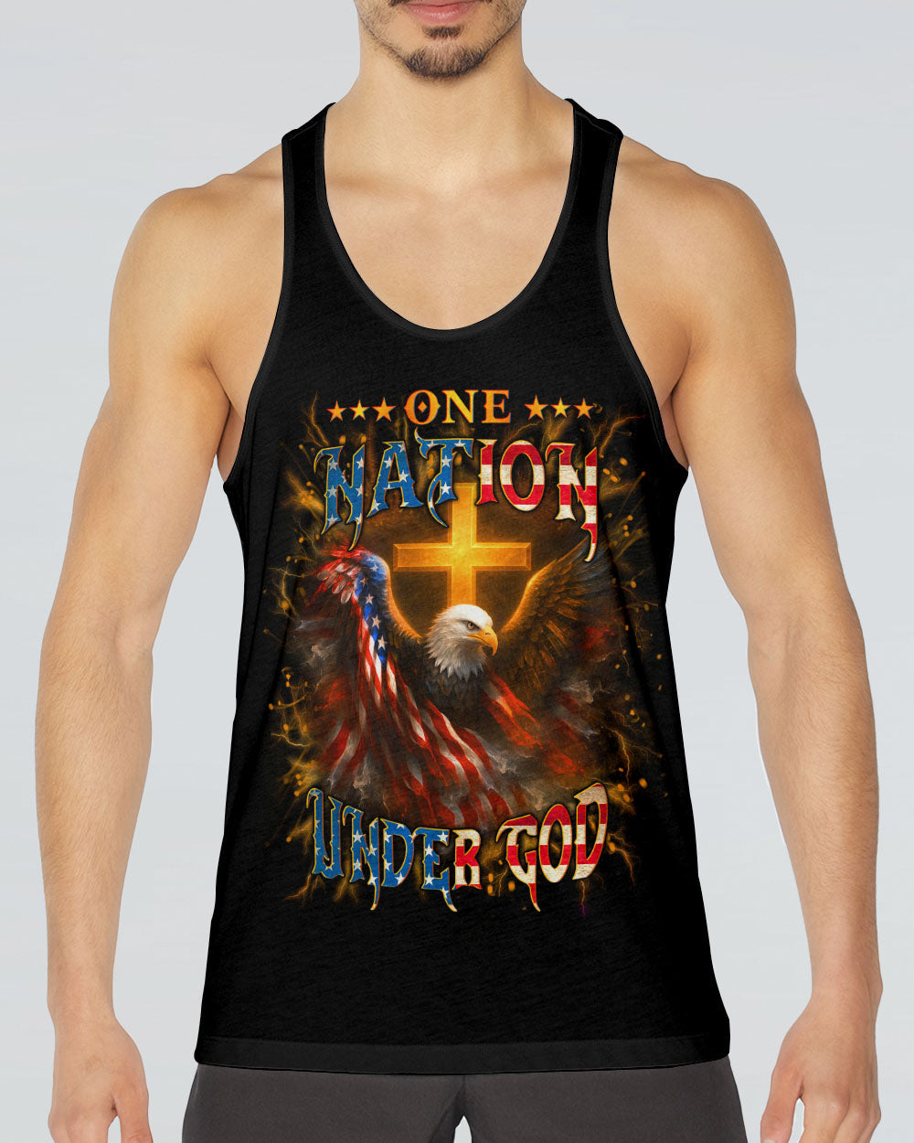 One Nation Under God Men's All Over Print Shirt - Yhln1906254