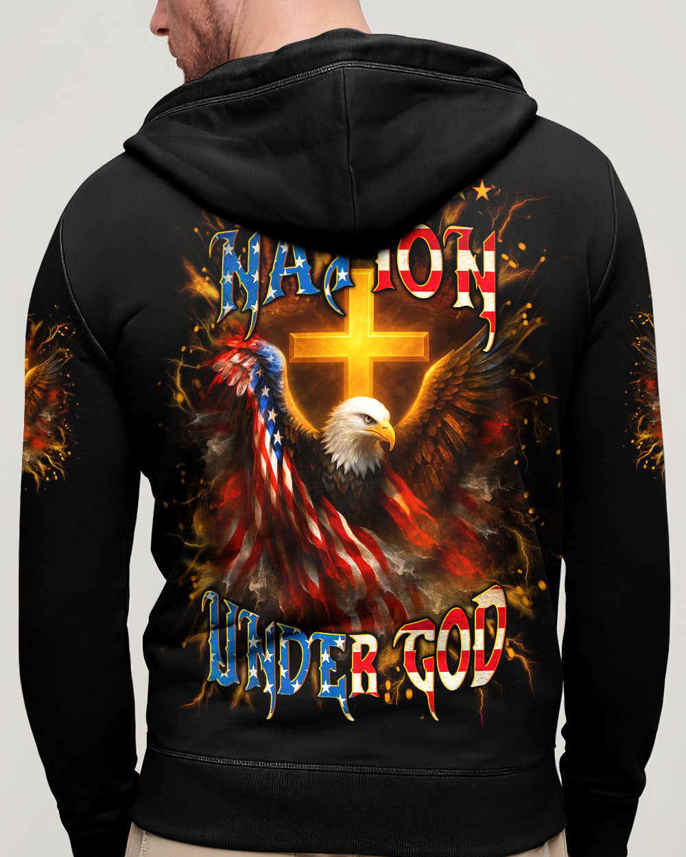 One Nation Under God Men's All Over Print Shirt - Yhln1906254