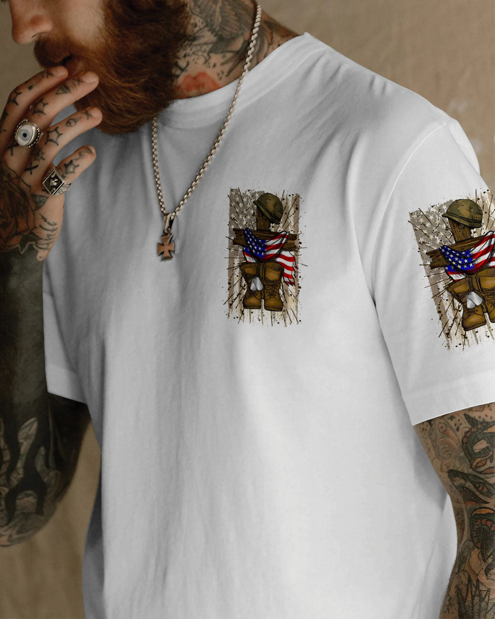 Stand For The Flag Kneel For The Cross Men's All Over Print Shirt - Yhln2305251