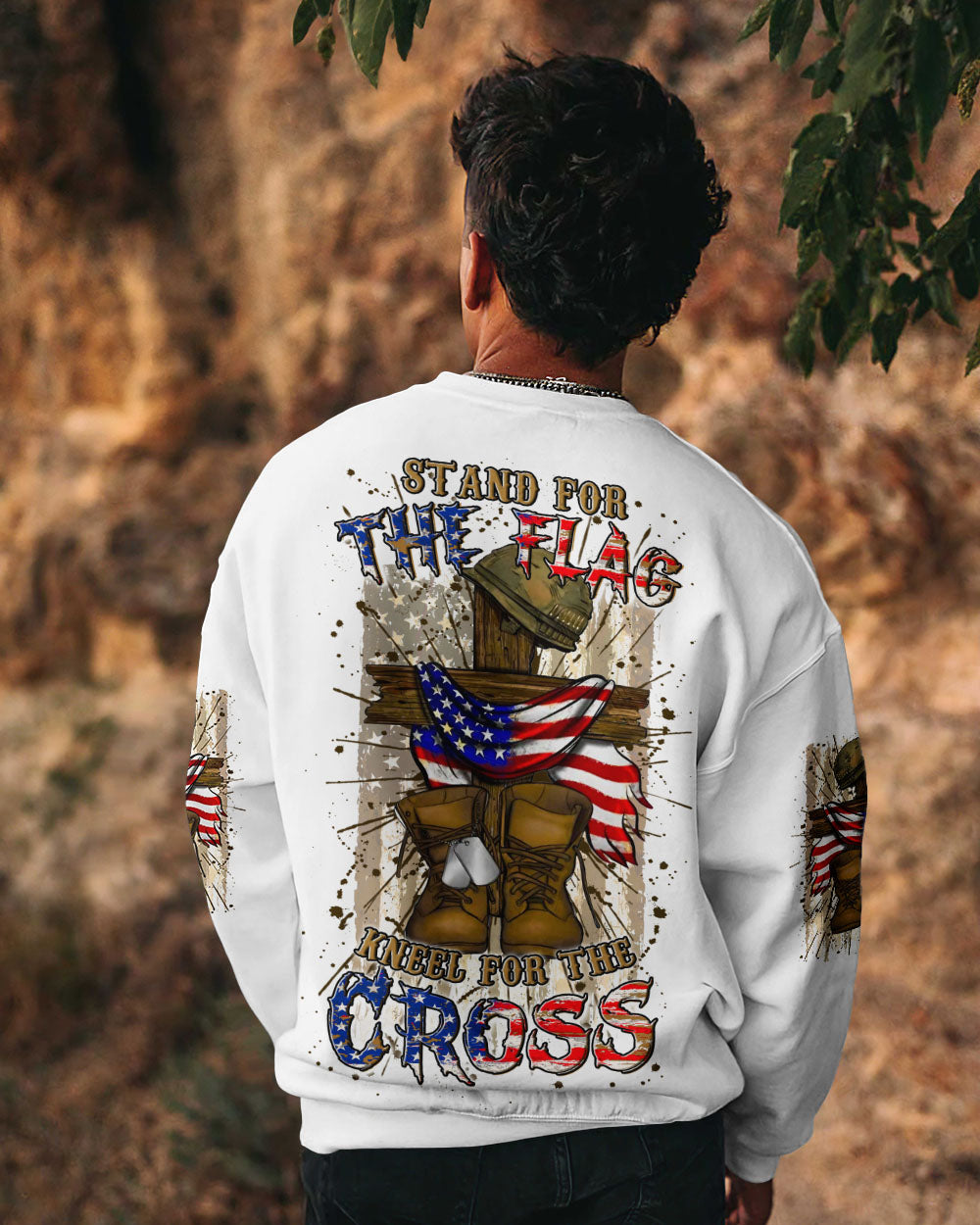 Stand For The Flag Kneel For The Cross Men's All Over Print Shirt - Yhln2305251