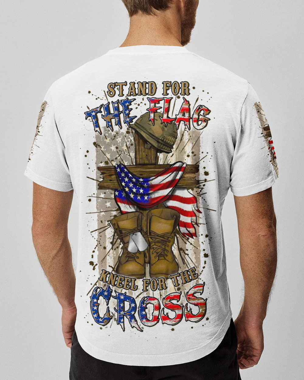 Stand For The Flag Kneel For The Cross Men's All Over Print Shirt - Yhln2305251