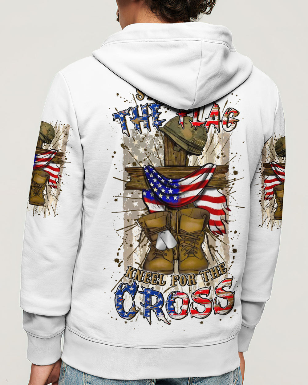 Stand For The Flag Kneel For The Cross Men's All Over Print Shirt - Yhln2305251