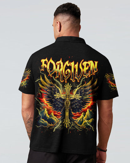 Forgiven Cross Wings Men's All Over Print Shirt  - Tlnz1703253