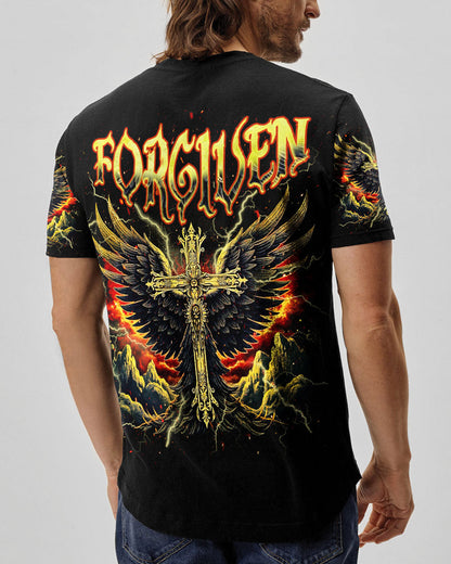 Forgiven Cross Wings Men's All Over Print Shirt  - Tlnz1703253