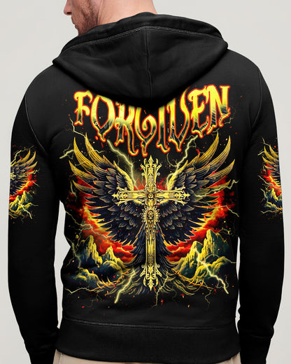 Forgiven Cross Wings Men's All Over Print Shirt  - Tlnz1703253