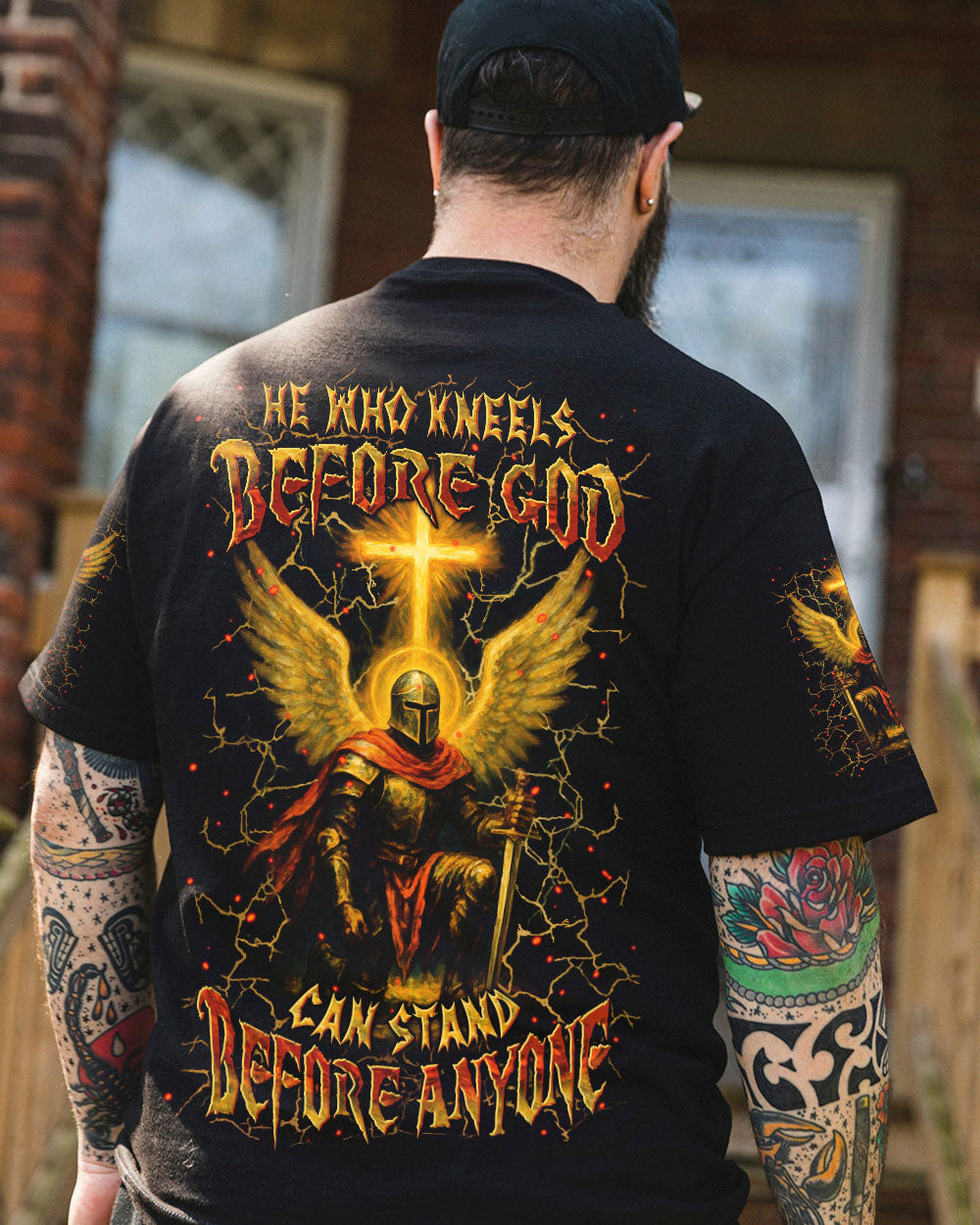 He Who Kneels Before God Warrior Men's All Over Print Shirt - Yhln2904254