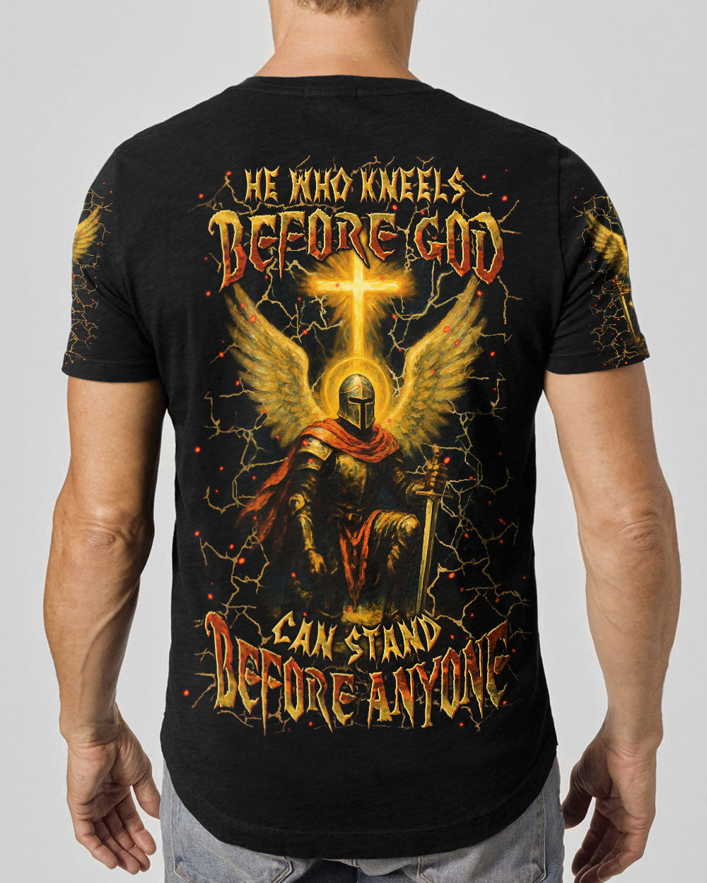 He Who Kneels Before God Warrior Men's All Over Print Shirt - Yhln2904254