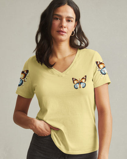 When Butterflies Appear Angels Are Near Women's All Over Print Shirt - Tlno0805251