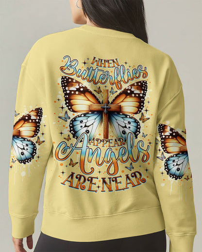 When Butterflies Appear Angels Are Near Women's All Over Print Shirt - Tlno0805251