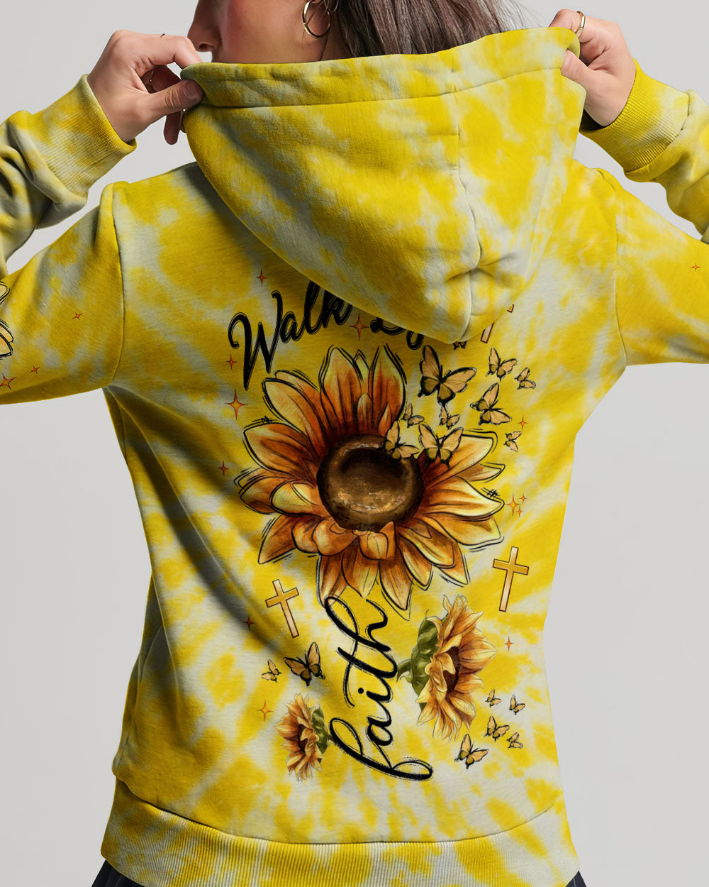 Walk By Faith Sunflower Women's All Over Print Shirt  - Tlnt0906252