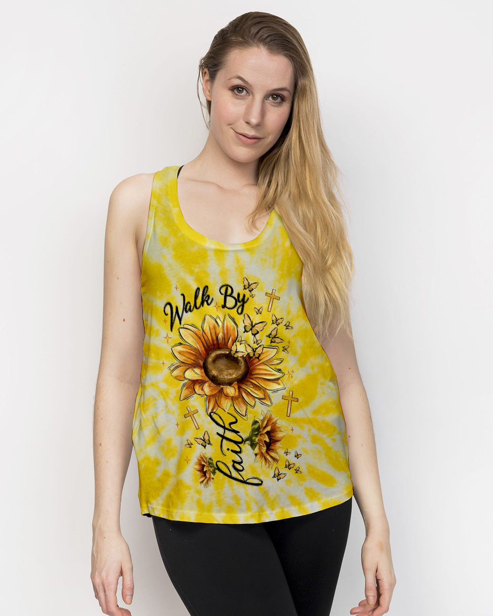 Walk By Faith Sunflower Women's All Over Print Shirt  - Tlnt0906252