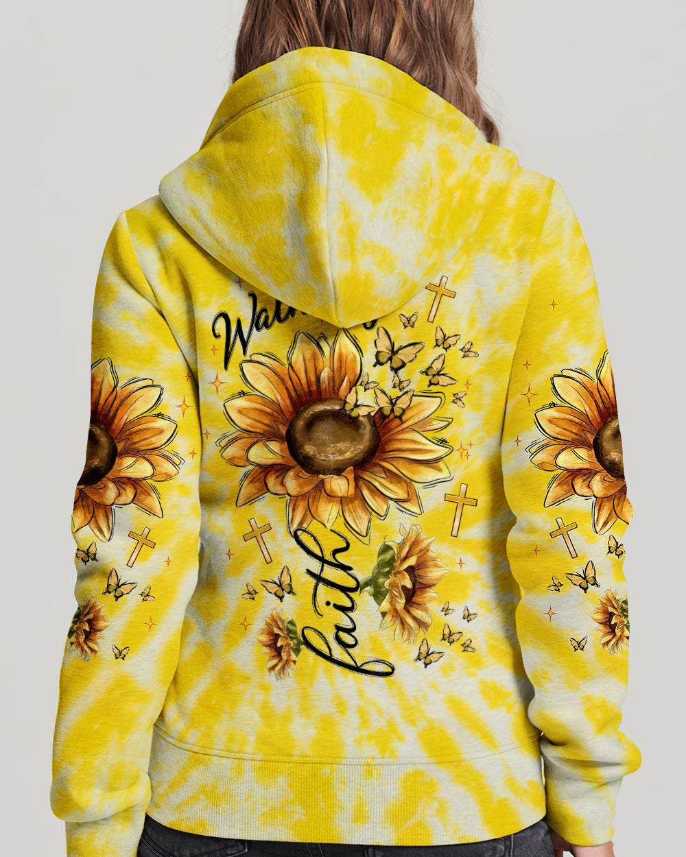 Walk By Faith Sunflower Women's All Over Print Shirt  - Tlnt0906252