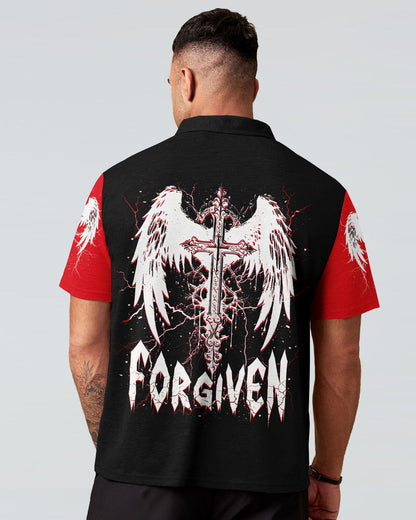 Forgiven Cross Wings Men's All Over Print Shirt  - Tlnt1703252